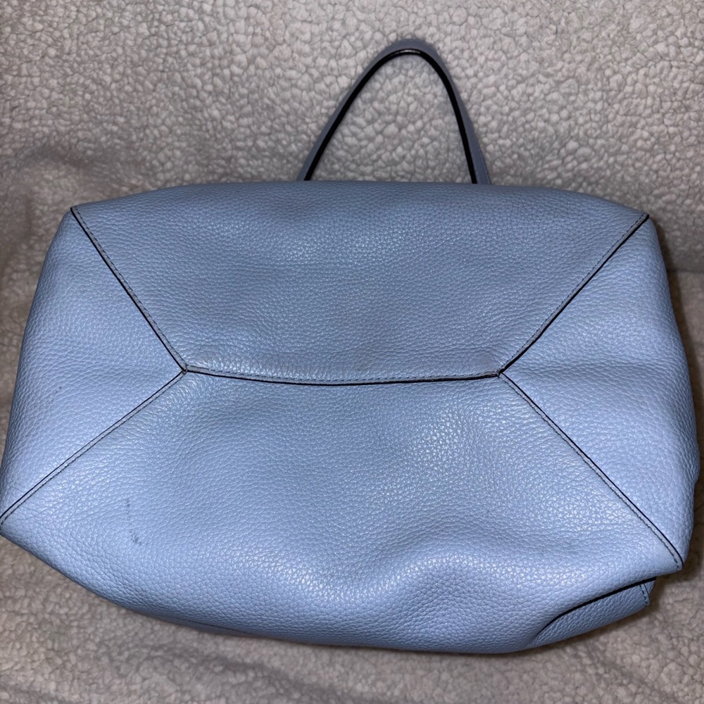 GIVEAWAY #1 MICHAEL KORS LARGE TOTE SATCHEL SHOULDER BAG POWDER BLUE - Picture 5 of 12